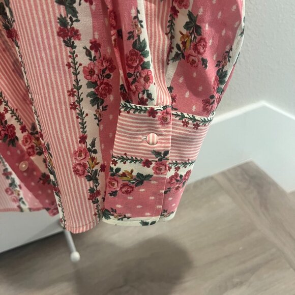Sezane Annie Shirt English Flowers - Size 2 - Picture 5 of 6